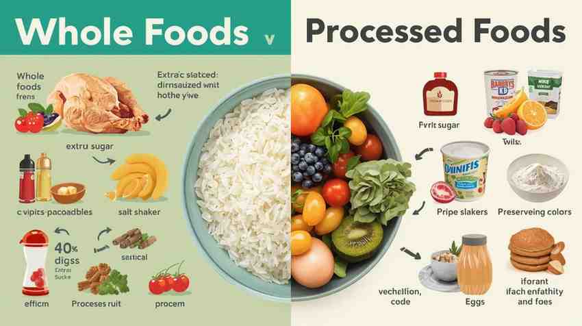 Processed Foods vs Whole Foods