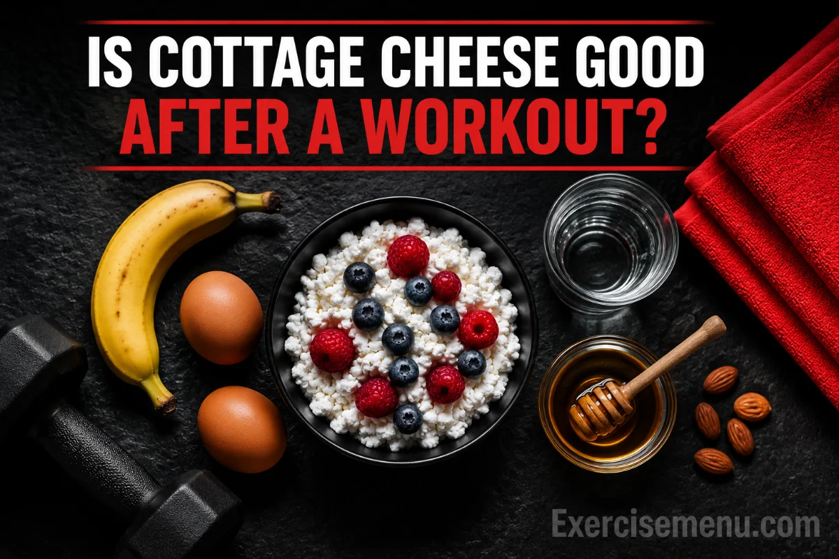 Is cottage cheese good after a workout — a bowl of cottage cheese with berries as a post-workout recovery food