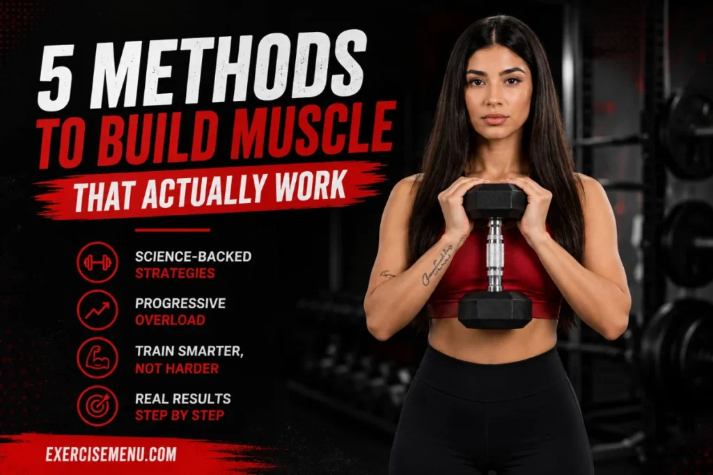Fitness model performing a controlled slow-tempo push-up, demonstrating progressive overload through tempo manipulation without adding weight.
